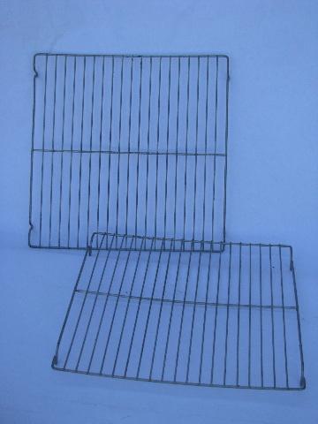 photo of vintage wire cooling racks for baking, old wirework kitchenware #1