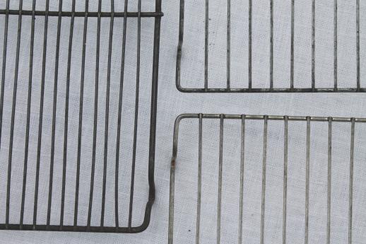 photo of vintage wire cooling racks, lot of 10 old wire racks for a whole shelf of pies! #8