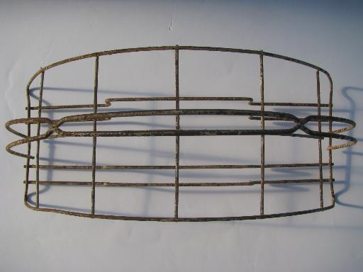 photo of vintage wirework bottle holder or glasses carrier rack, retro picnic tote! #4