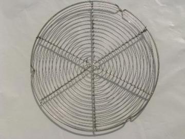 catalog photo of vintage wirework trivet, old wire stand for kitchen tea kettle