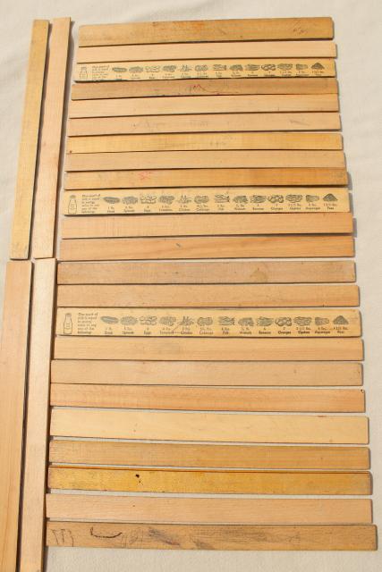 photo of vintage wood ruler lot, 20+ old wooden measuring rulers #7