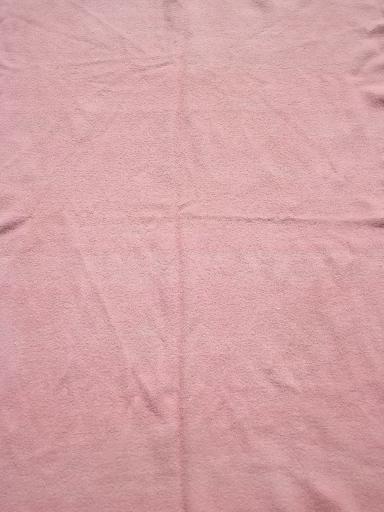 photo of vintage wool blankets, candy striped blanket & reversible jadite green / pink #7