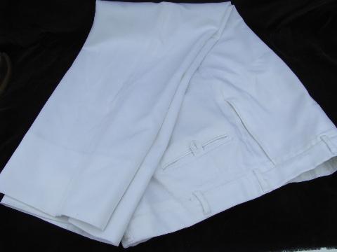 photo of vintage work white Navy jumper uniform, size 44R, Operations Specialist patch #5