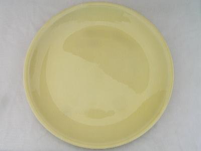 photo of vintage yellow cake plate, Shenandoah Pastels #1