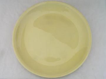 catalog photo of vintage yellow cake plate, Shenandoah Pastels