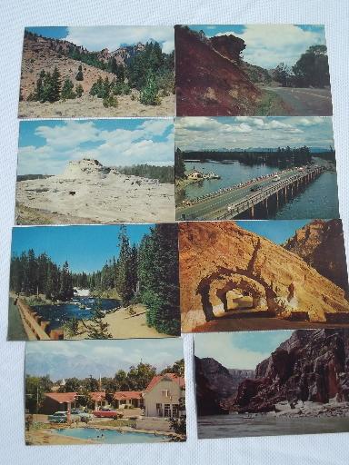 photo of western road trip travel photo tourist souvenir postcards, vintage 50s, 60s, 70s #2