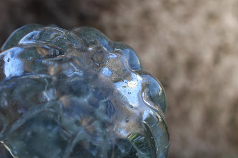 photo of white pumpkin art glass paperweight, Maxwell signed hand blown crystal #3