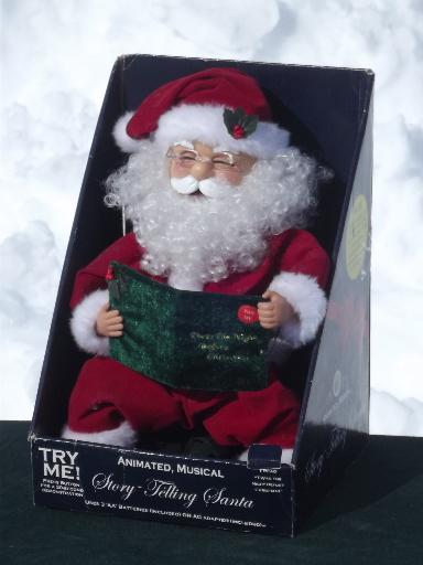 photo of working animated Santa doll reads entire Night Before Christmas story  #1